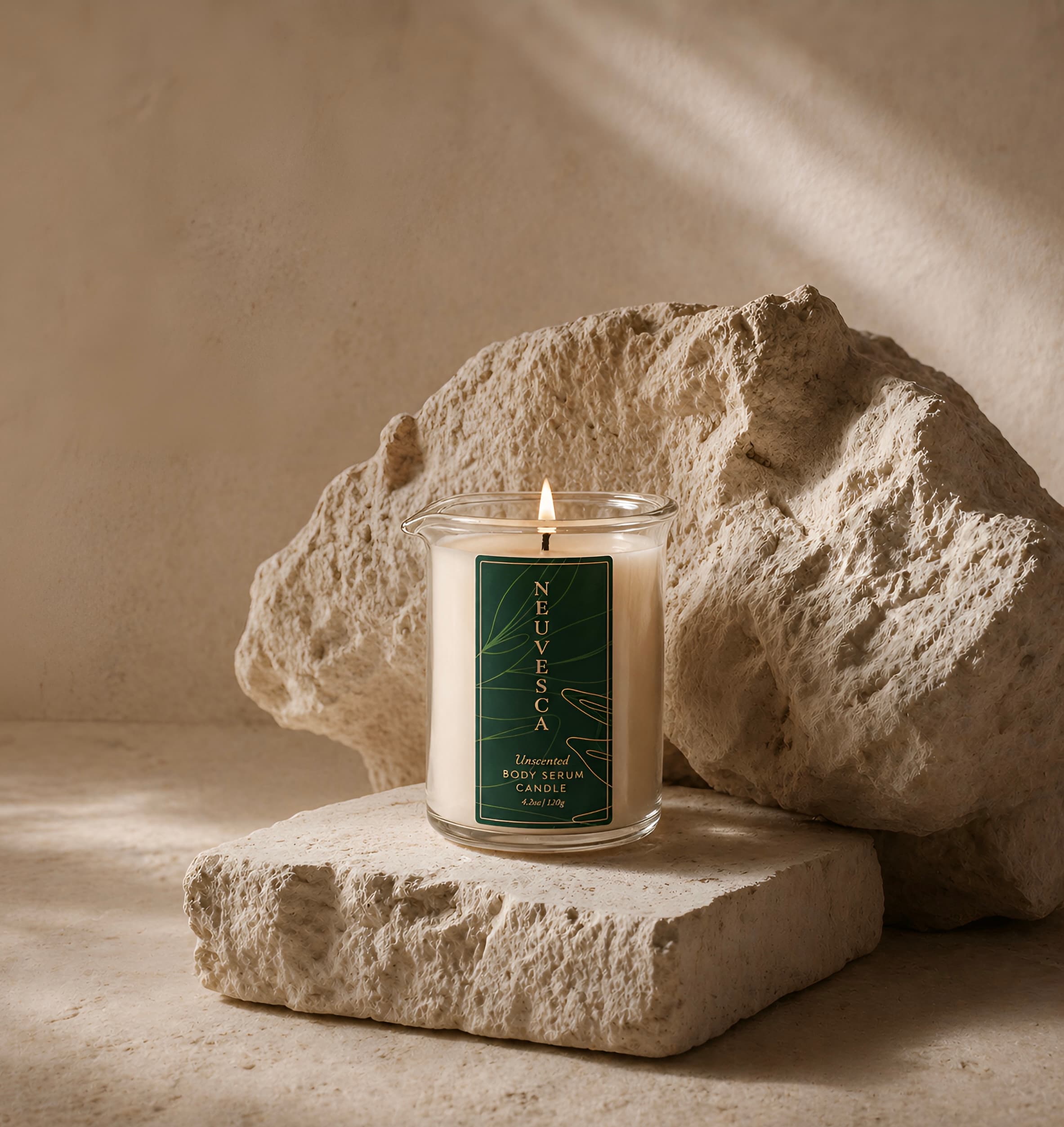 Body serum candle